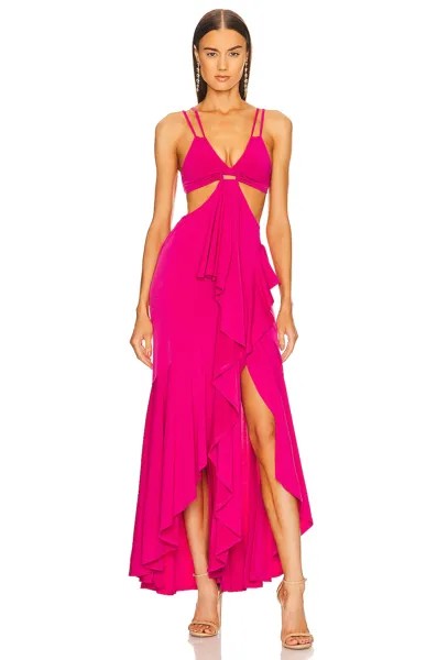 Платье Michael Costello x REVOLVE Trent Gown, цвет Hot Pink