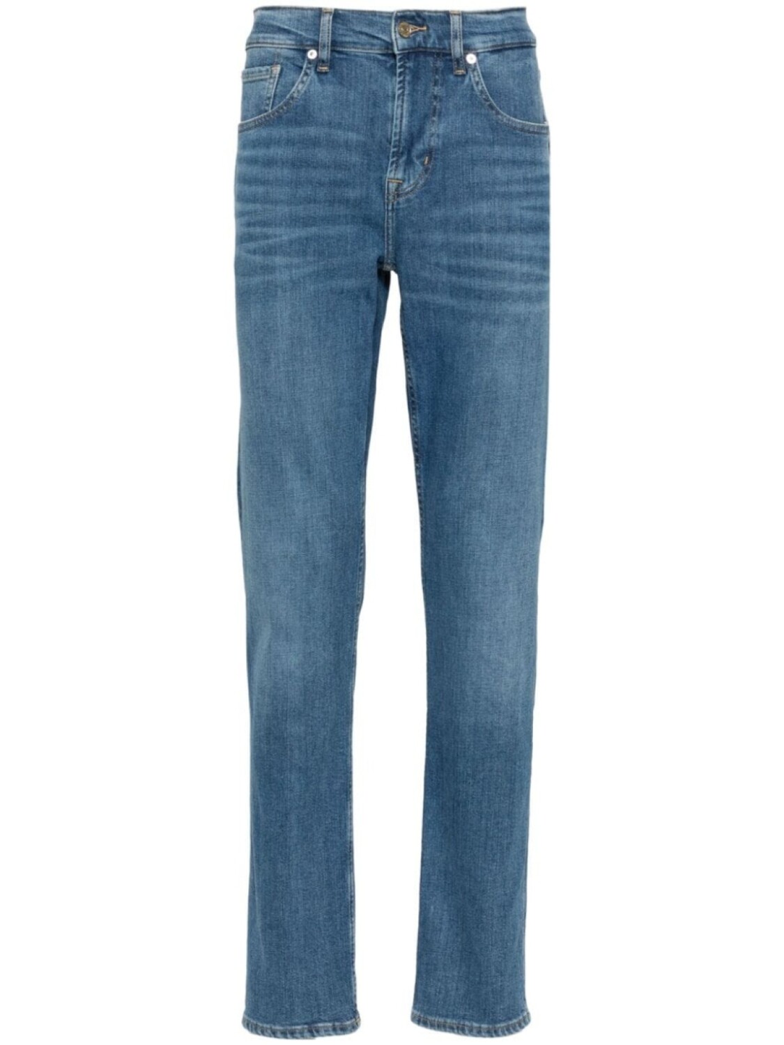 7 For All Mankind зауженные джинсы Slimmy, синий