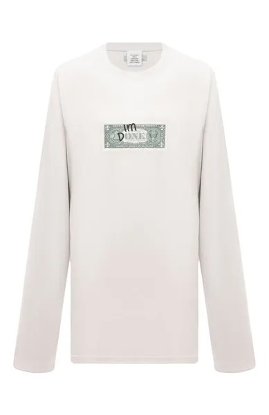 Хлопковый лонгслив VETEMENTS