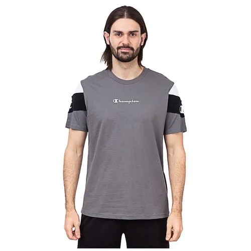 Crewneck T-Shirt, футболка, (GPA/NBK/WHT) серый/черный/белый, XXL