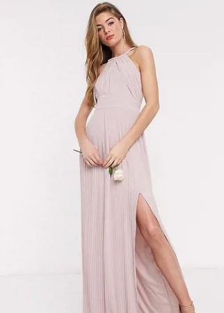 Эксклюзивное розовое платье макси TFNC Tall bridesmaid-Розовый