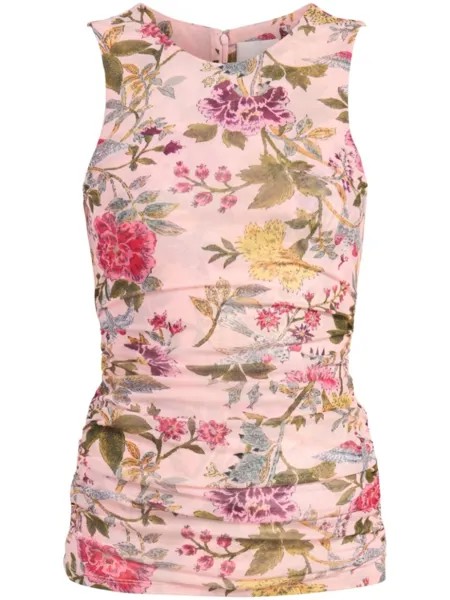 Cinq A Sept топ Hana Floral Dasha, розовый