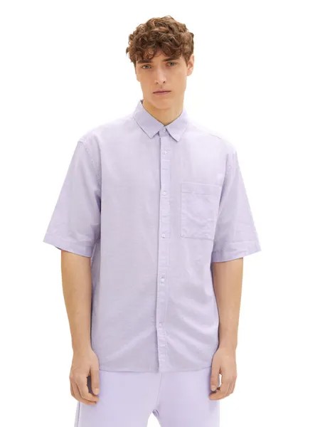 Рубашка стандартного кроя Tom Tailor Denim, фиолетовый