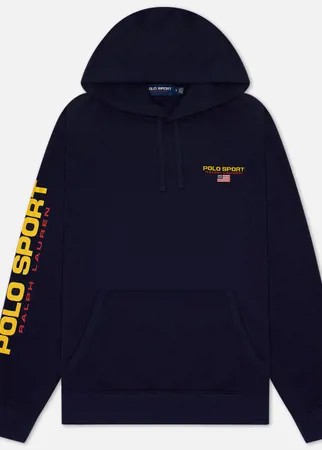 Мужская толстовка Polo Ralph Lauren Polo Sport Hoodie Neon Fleece, цвет синий, размер L