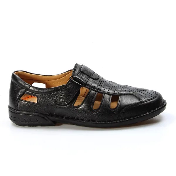 Сандалии мужские из мягкой натуральной кожи, Классическая дышащая обувь, пляжные римские брендовые тапочки, 662MA117B, лето