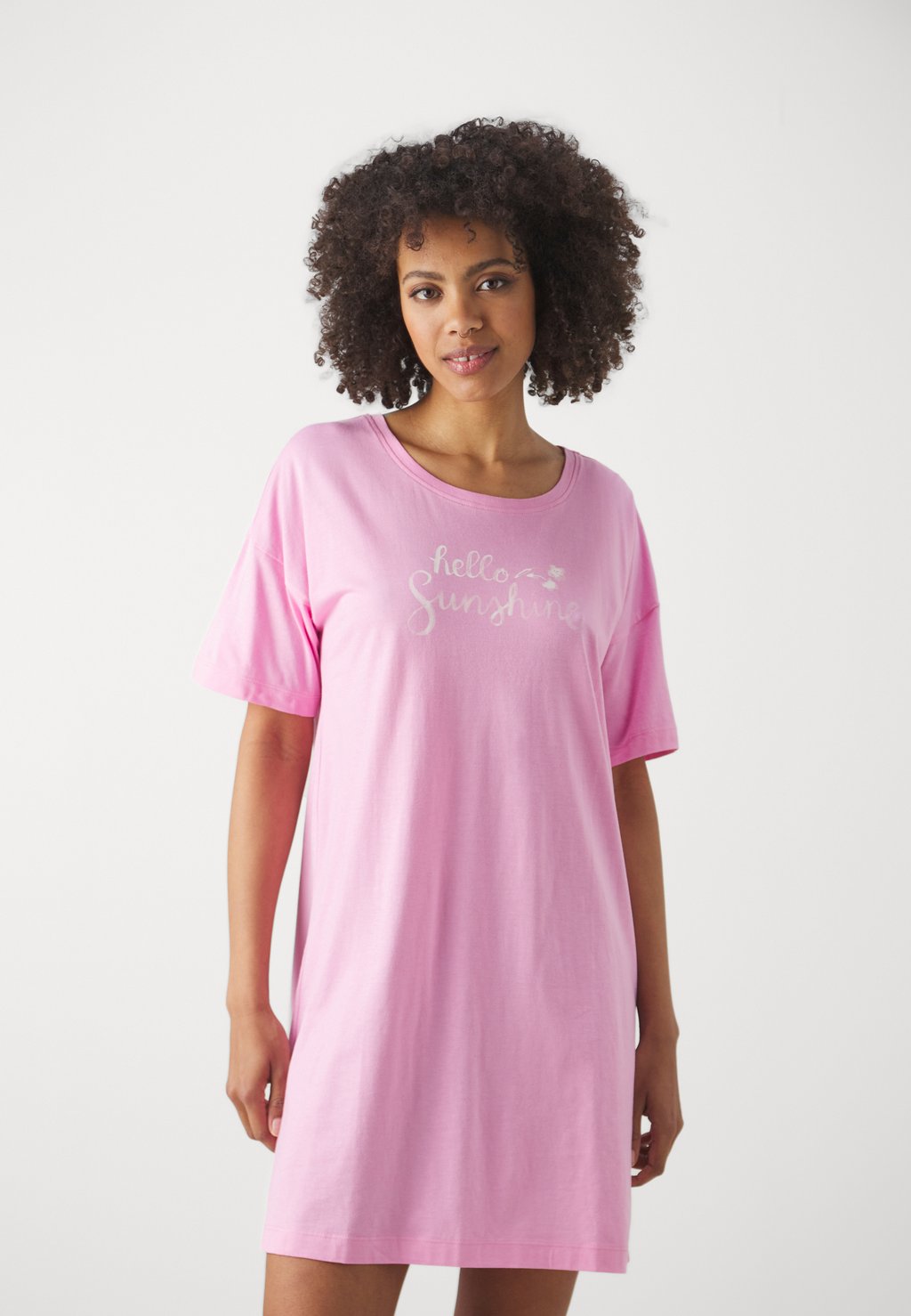 Ночная рубашка VD COSY WORLD BIGSHIRT LASCANA, розовый