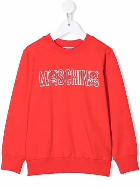 Moschino Kids толстовка с логотипом