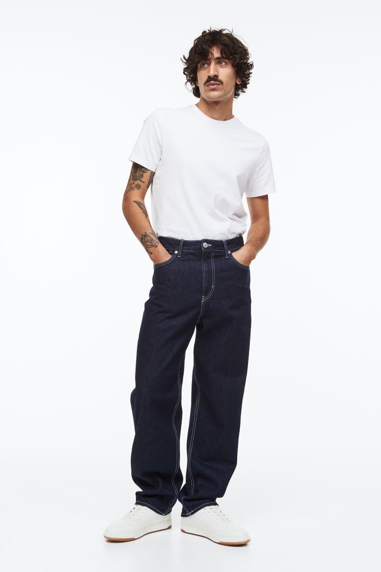 Джинсы мужские H&M 1096385002 синие 34/32 (доставка из-за рубежа)