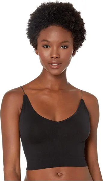 Топ Ribbed V-Neck Brami Free People, черный