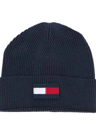 Tommy Hilfiger Junior шапка бини с нашивкой-логотипом