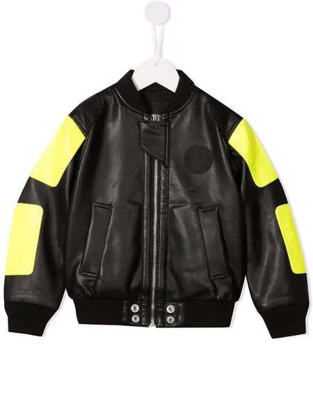 Diesel Kids бомбер в стиле колор-блок