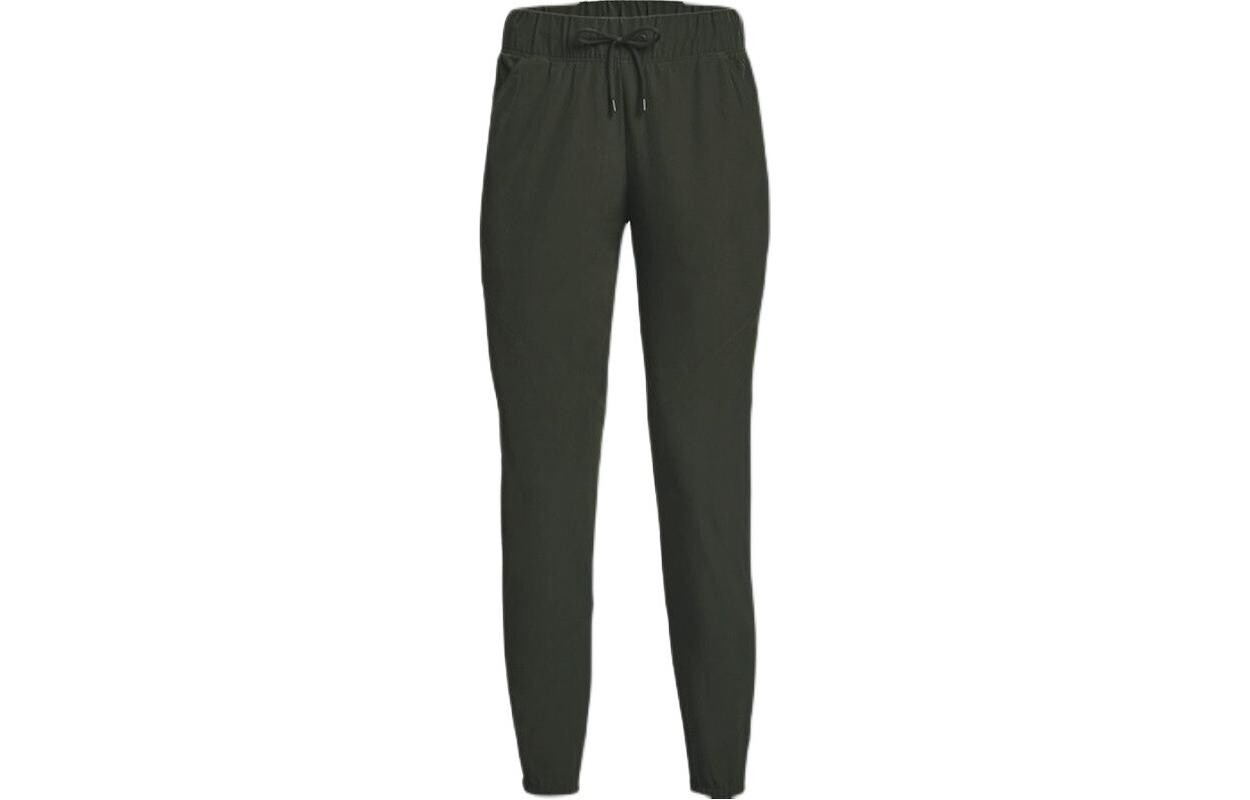 Женские трикотажные спортивные штаны Under Armour, цвет Army Green
