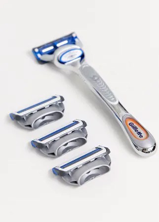 Бритва с 4 сменными лезвиями Gillette - SkinGuard Sensitive-Бесцветный