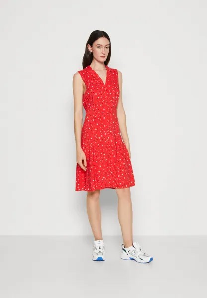 Платье-рубашка Lindex, красный