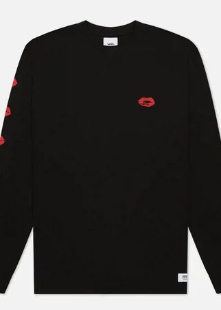 Мужской лонгслив Vans LS Anahiem Lips, цвет чёрный, размер M