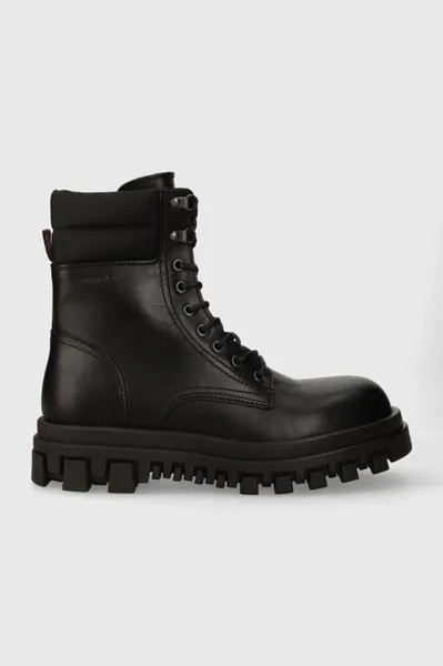 Кожаные байкерские ботинки TJM ELEVATED OUTSOLE BOOT Tommy Jeans, черный