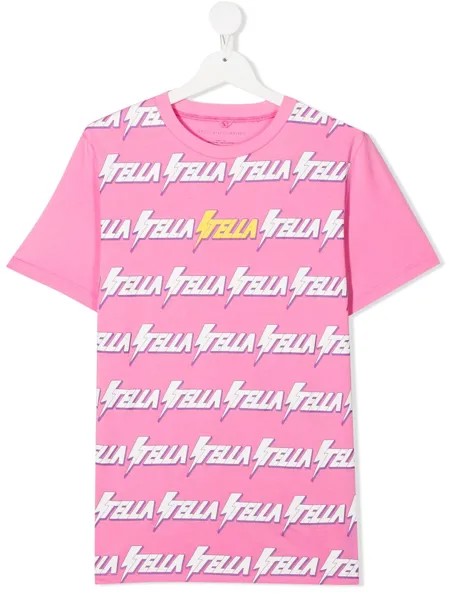 Stella McCartney Kids футболка с логотипом
