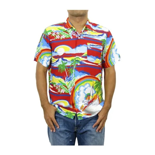 Polo Ralph Lauren Рубашка с короткими рукавами и гавайским цветочным принтом из вискозы - Красный -
