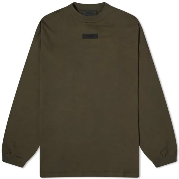 Футболка Fear Of God Essentials Spring Tab Long Sleeve, цвет Ink