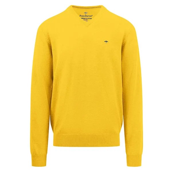 Свитер Fynch Hatton 1413211 V Neck, желтый