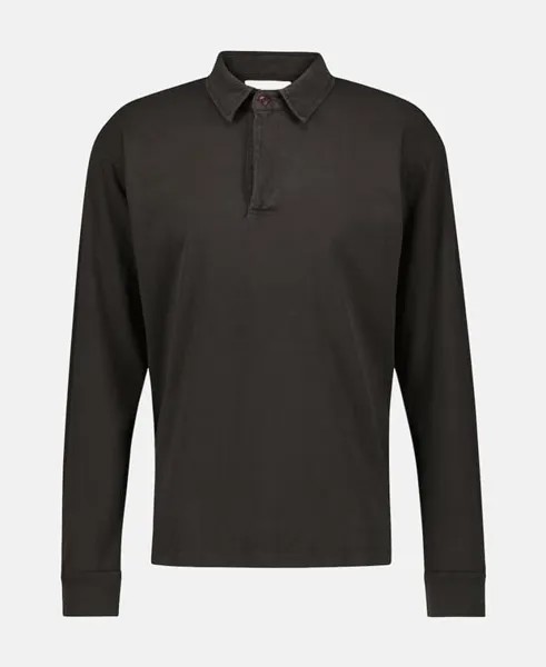 Рубашка-поло с длинными рукавами Les Tien, черный