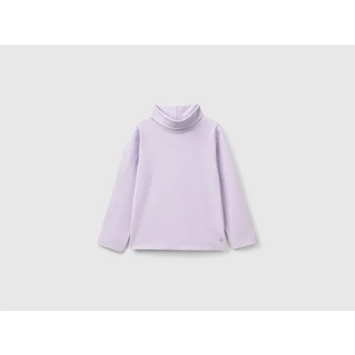 Лонгслив UNITED COLORS OF BENETTON, размер 104, , фиолетовый