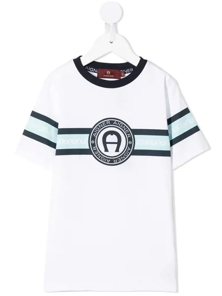 Aigner Kids футболка с логотипом