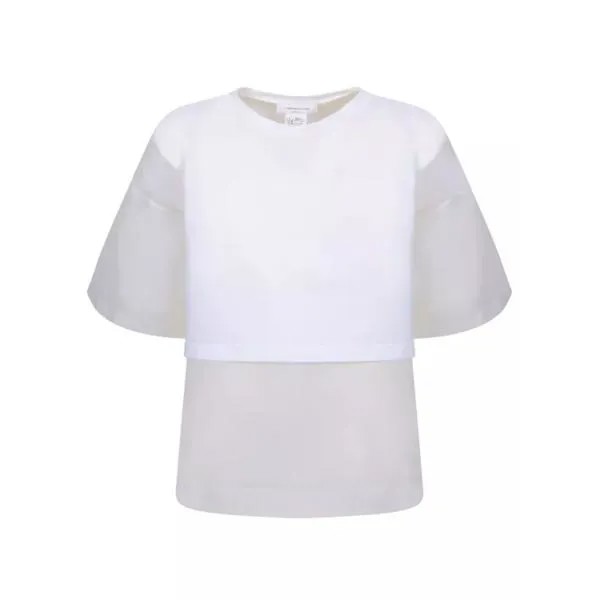 Футболка cotton jersey t-shirt Fabiana Filippi, белый