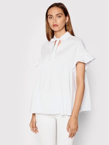 Блуза свободного кроя Rinascimento, белый