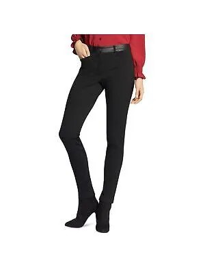 BASLER Женские черные узкие брюки из искусственной кожи с карманами Размер: 12