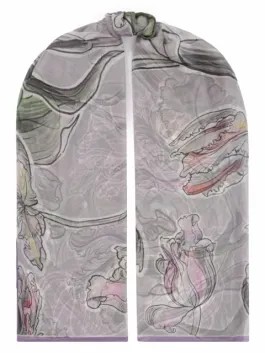 Палантин женский ELEGANZZA 01-00039405 лиловый, 110х180 см