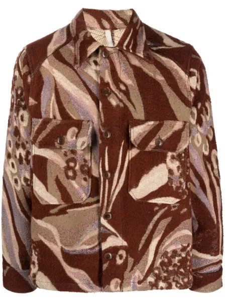 Sunflower Animal CPO shirt jacket, коричневый