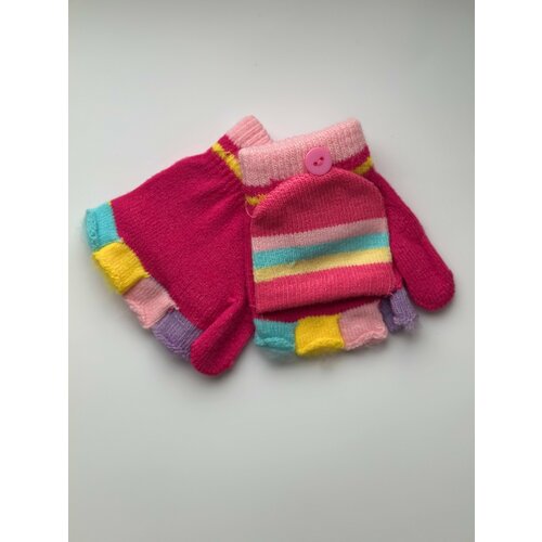 Перчатки , размер 2-5 лет, розовый