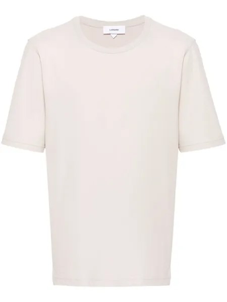 Lardini футболка с круглым вырезом, нейтральный цвет