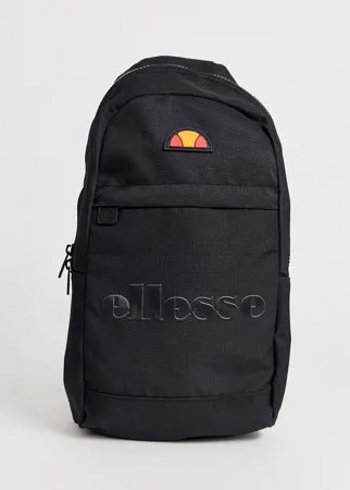 Черная сумка с оранжевым ремешком ellesse Caltan-Черный