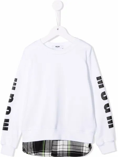 MSGM Kids толстовка с логотипом
