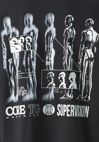 Футболка с набивным рисунком JCONAVIGATE TEE CREW NECK UNISEX Jack & Jones, черный