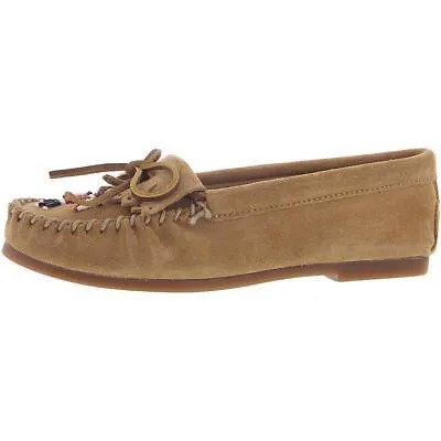 Minnetonka Womens Thunderbird Bow Slip On Loafers Мокасины BHFO 2160