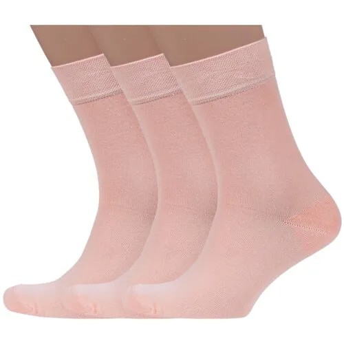 Носки Носкофф, 3 пары, размер 25-27, розовый
