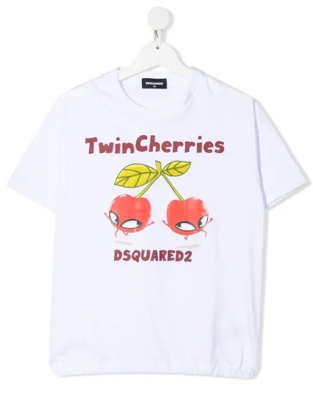 Dsquared2 Kids футболка с принтом Twin Cherries