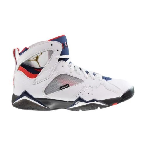 Мужские кроссовки Air Jordan 7 x PSG Paris Saint-Germain бело-темно-синие CZ0789-105