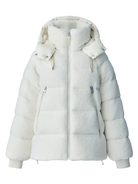 Пуховик Edana Teddy на пуху Mackage, кремовый