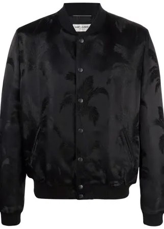 Saint Laurent бомбер с вышивкой