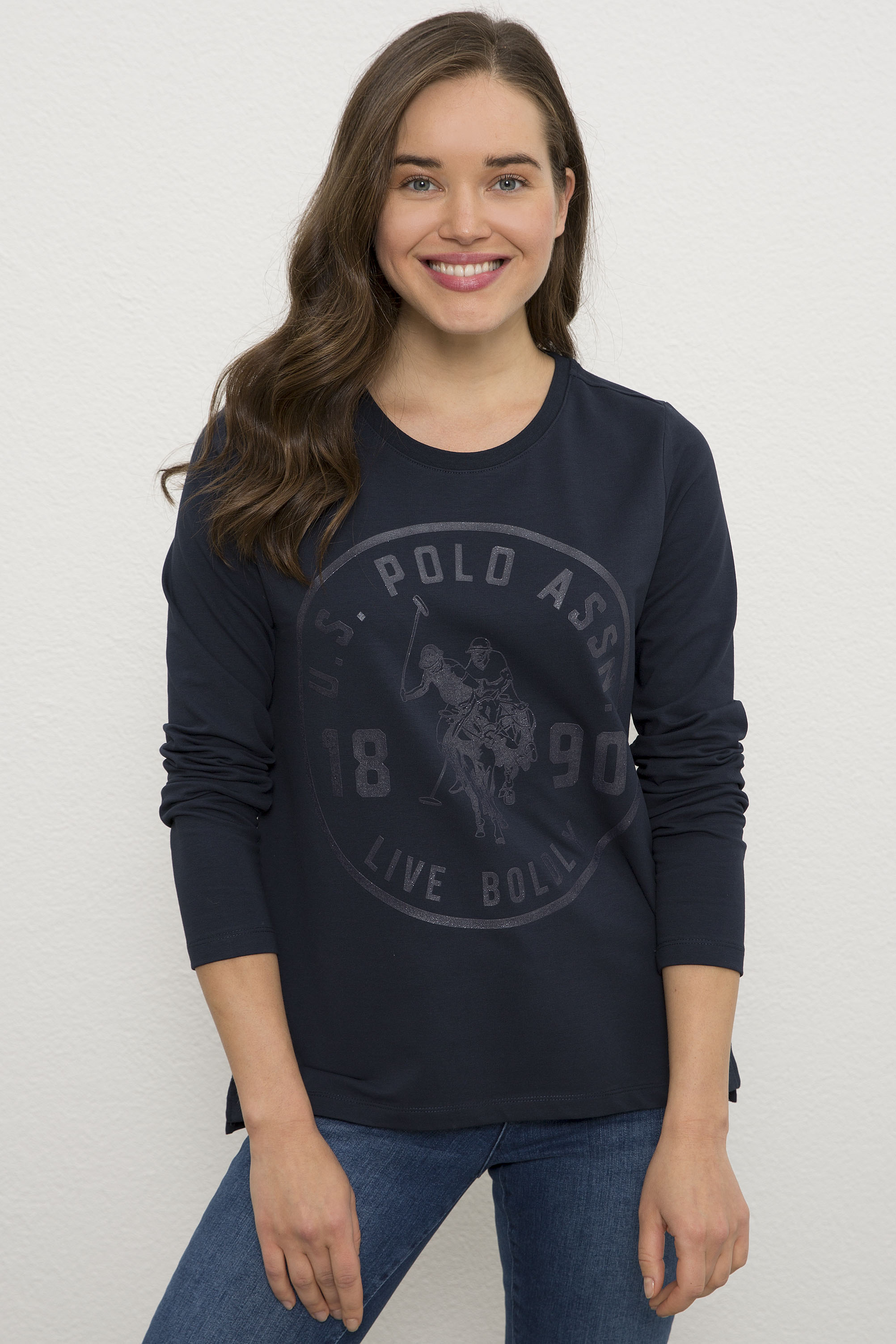 Свитшот женский U.S. POLO Assn. G082GL0820GLIN синий XS
