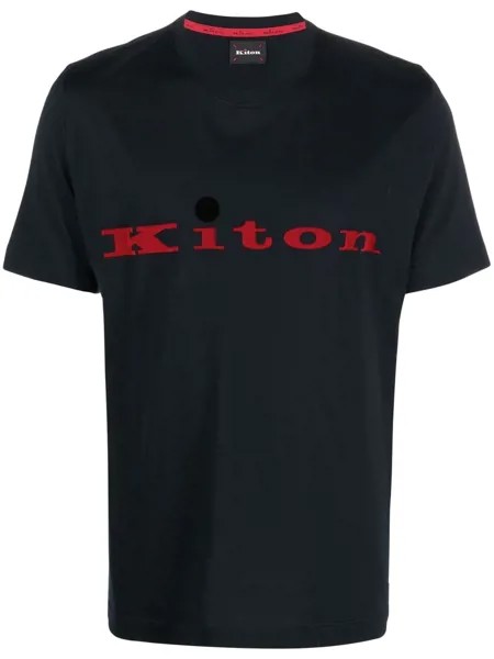 Kiton футболка с логотипом