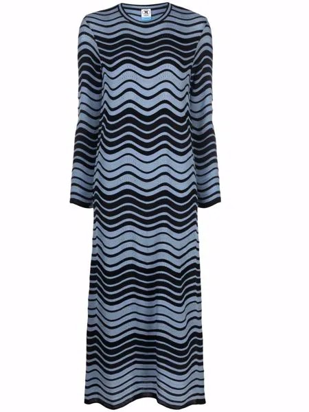 M Missoni трикотажное платье с узором зигзаг