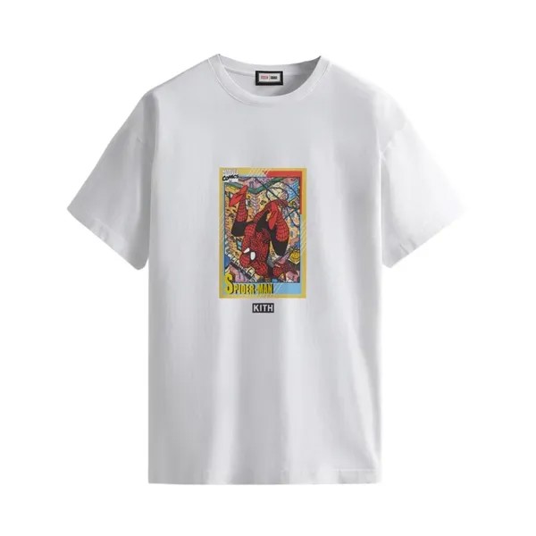 Футболка Kith For Spider-Man Hero Vintage Tee 'White', белый