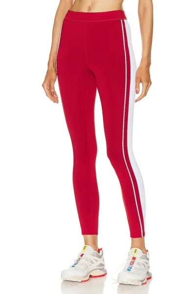 Леггинсы Alo Airlift High Waisted Car Club Legging, цвет Classic Red & White