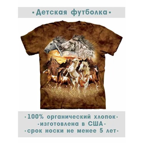 Футболка The Mountain, размер S-Y, коричневый