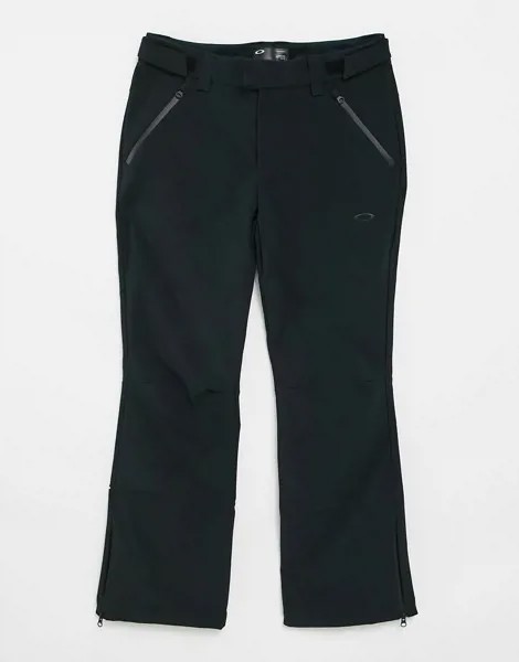 Черные горнолыжные штаны из мягкого материала софт шел Oakley-Черный цвет